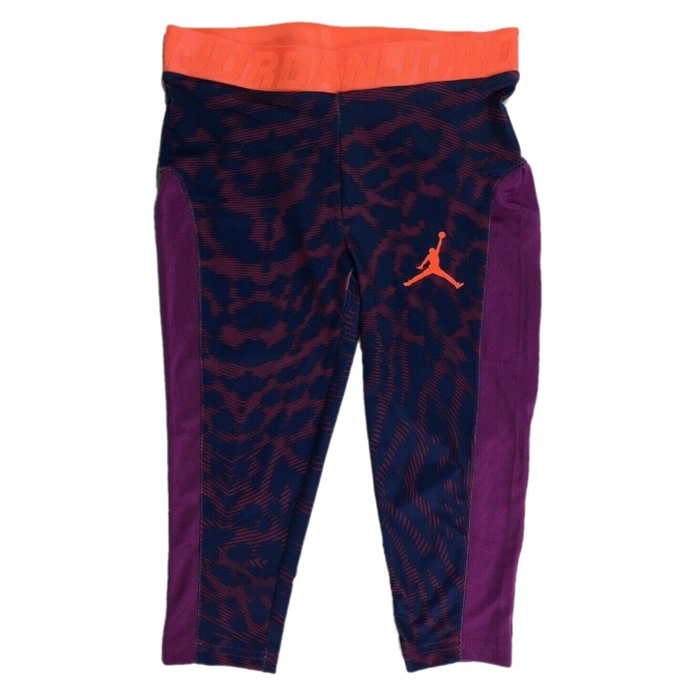 Girls NIKE AIR JORDAN DriFit Silky Purple Leggings